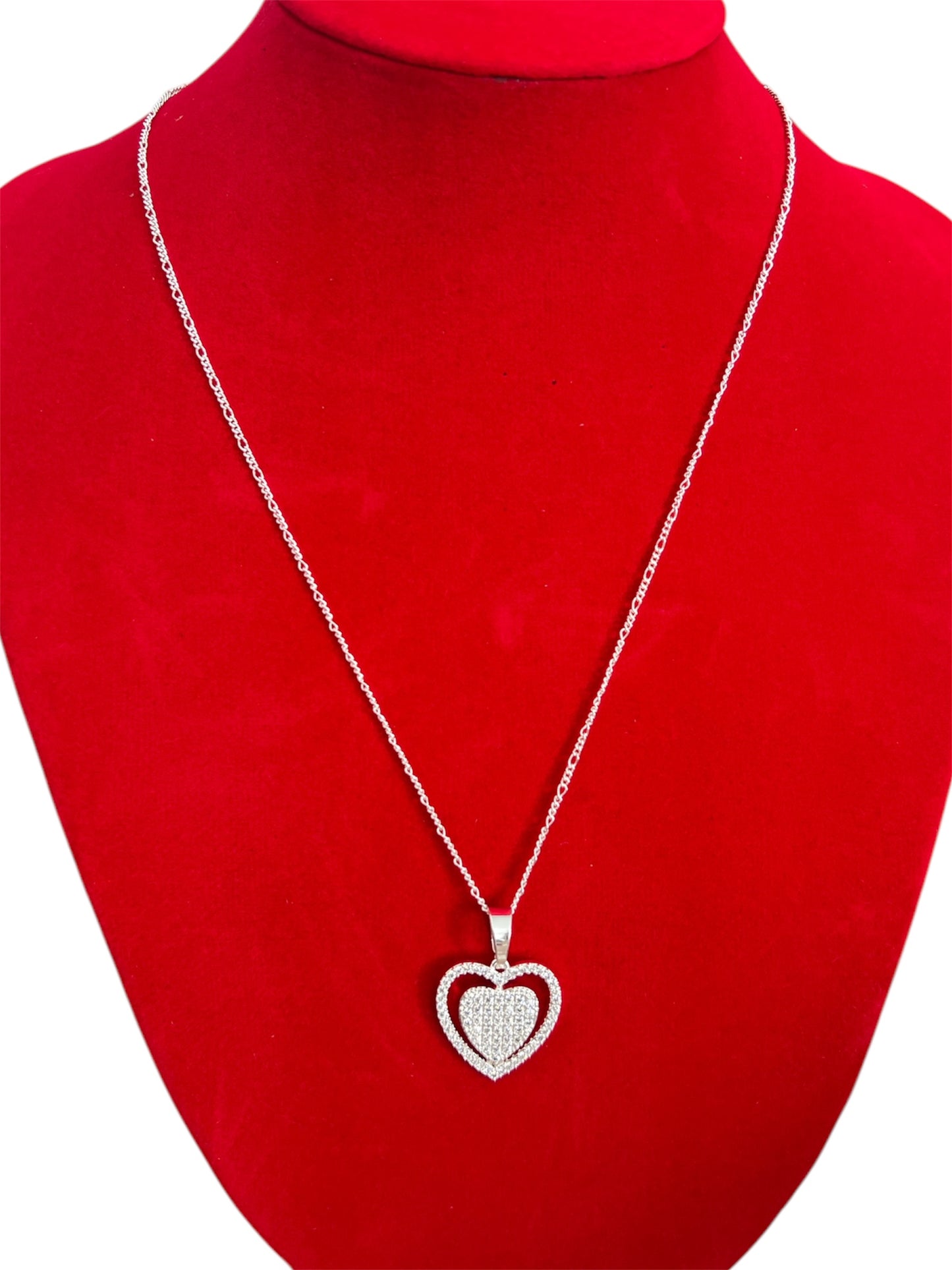 Cadena con Dije Corazón con Zircones