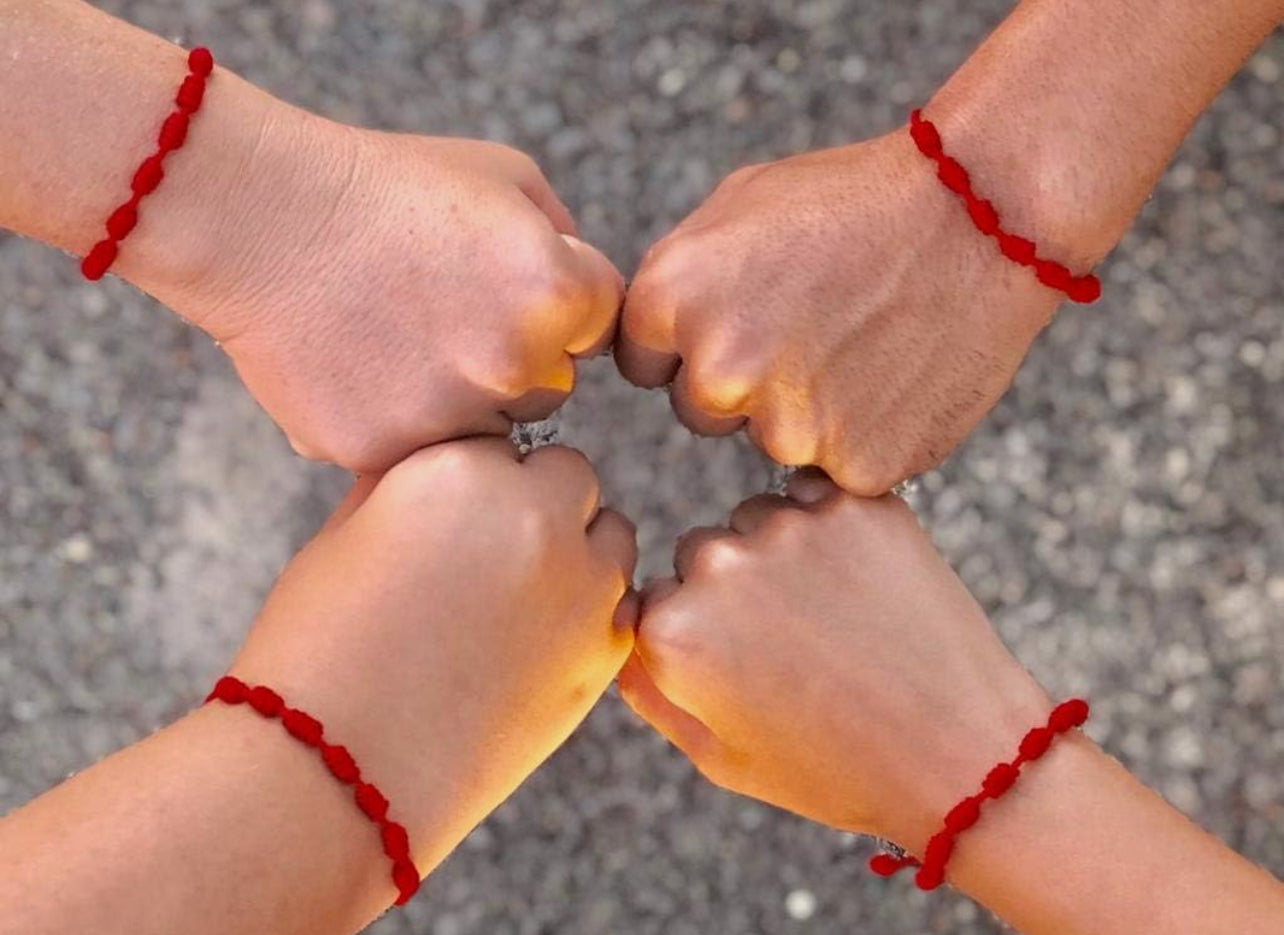 Pulsera Roja de la suerte 7 Nudos