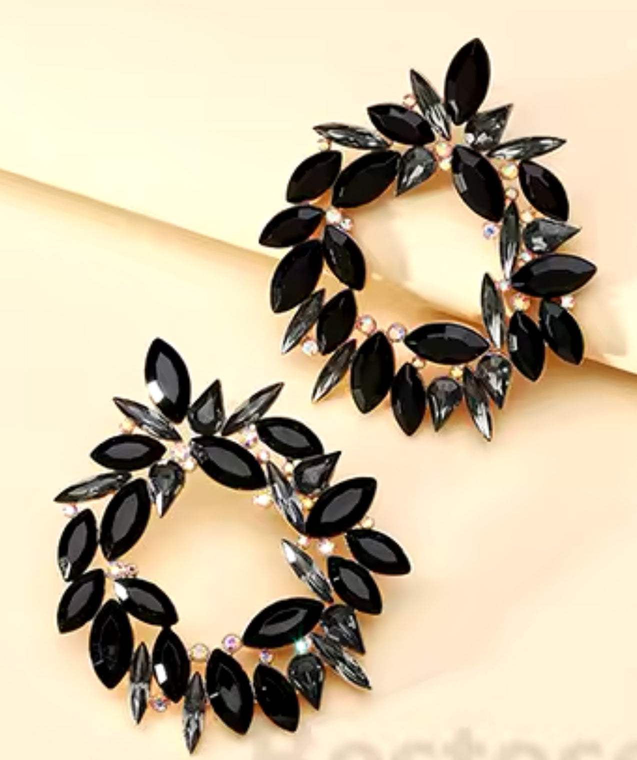 Aros con Cristal de Colores