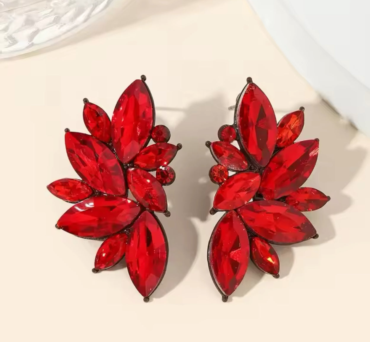 Aros con Cristal de Colores