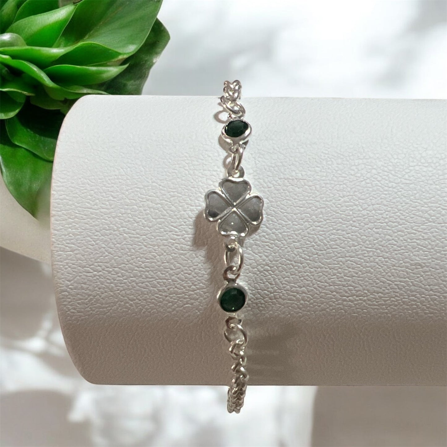 Pulsera de Plata 925 Trébol