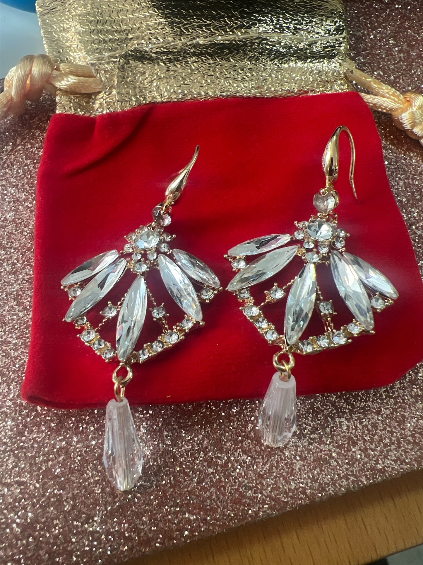 Aros de Cristal Colgantes