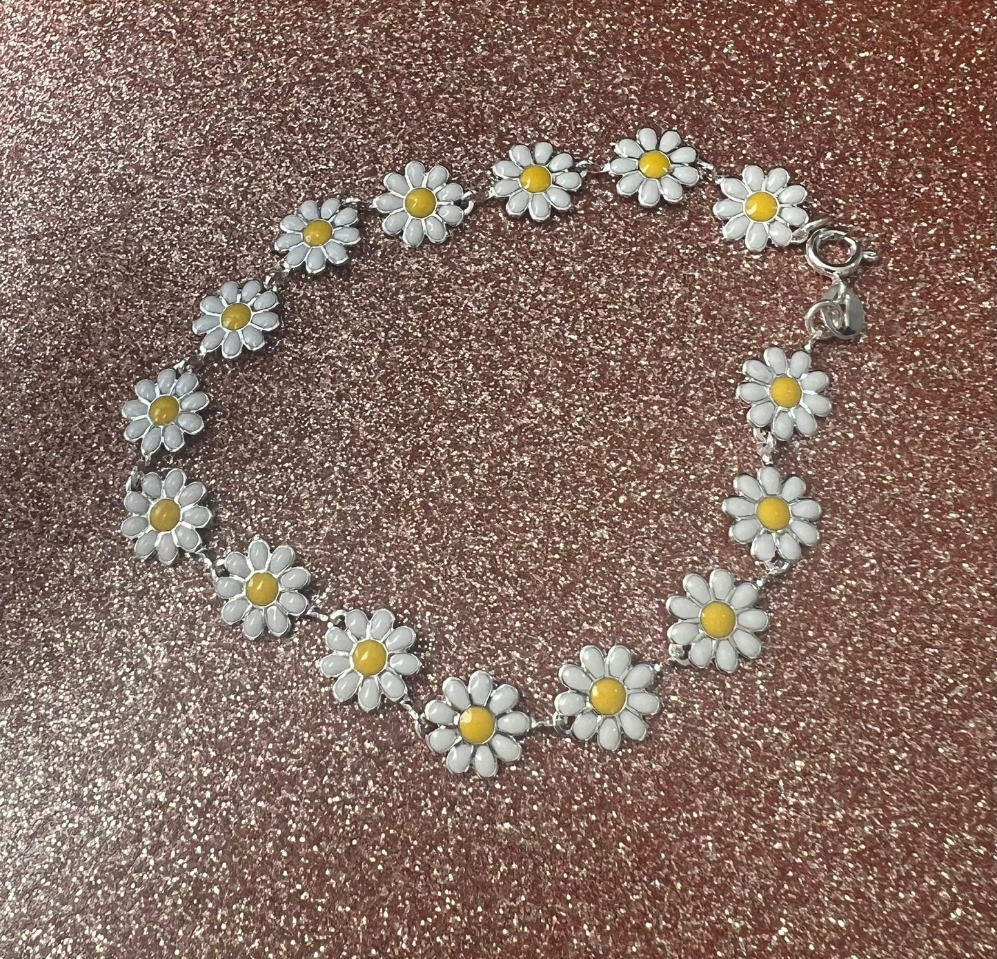 Pulsera de plata 925 Flores