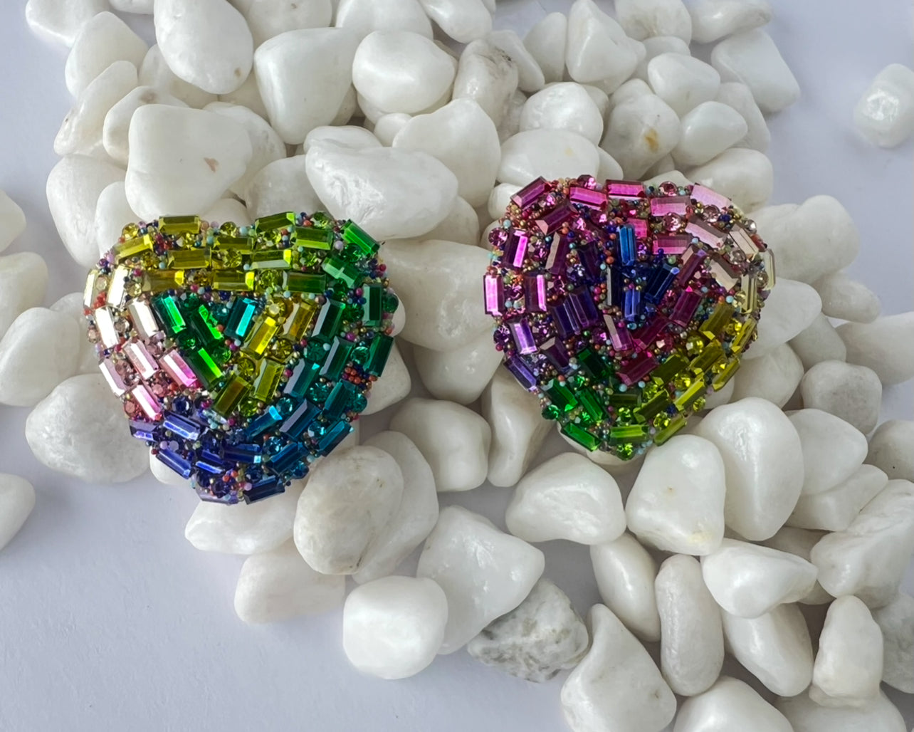 Aros Cristal Corazon