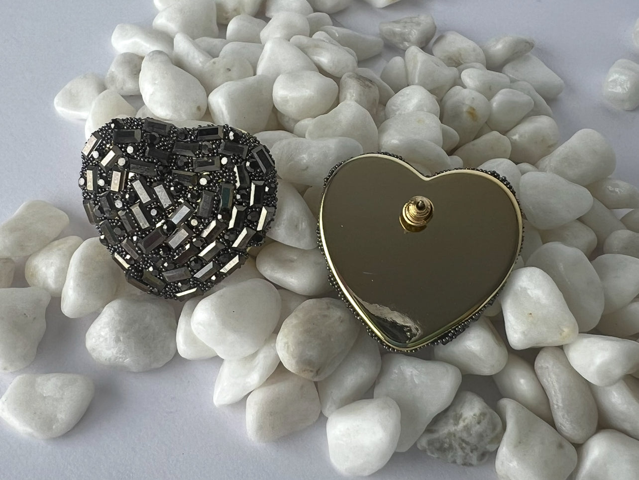 Aros Cristal Corazon
