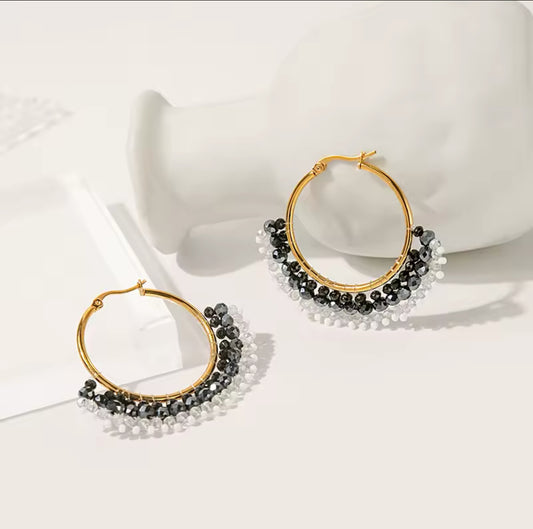 Argollas con Mostacillas