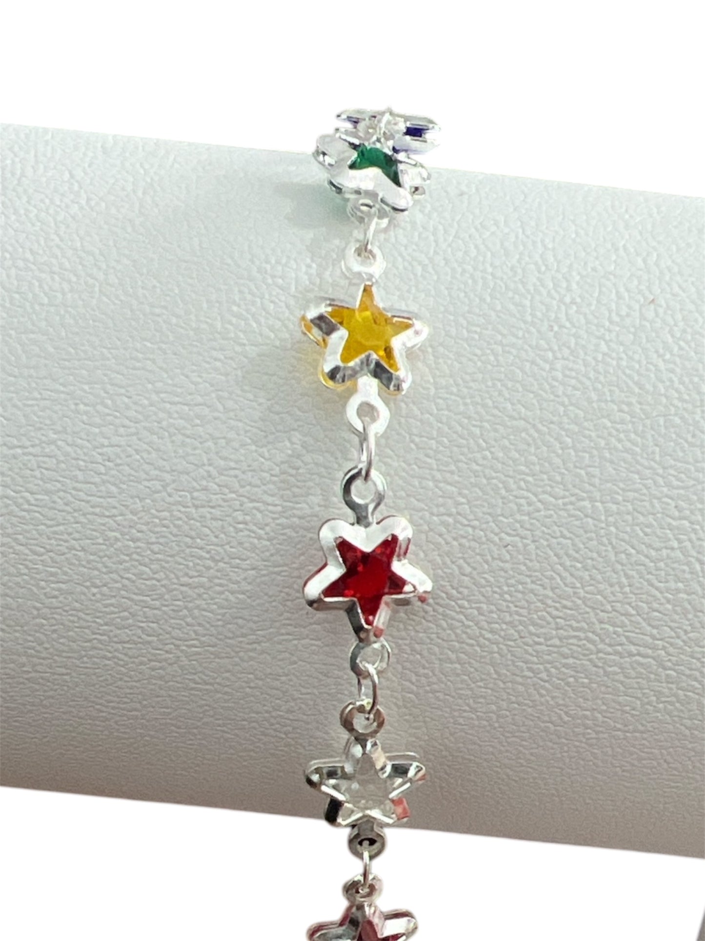 Pulsera Plata Multicolor