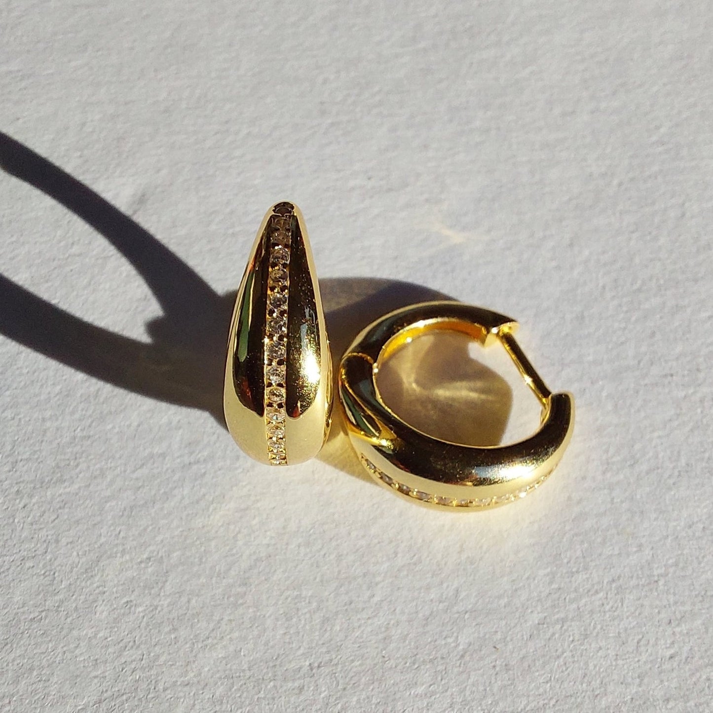 Pendientes Elegantes Bañados en Oro de 14K