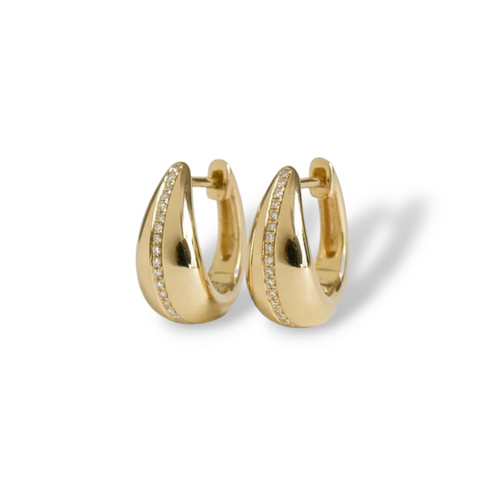 Pendientes Elegantes Bañados en Oro de 14K