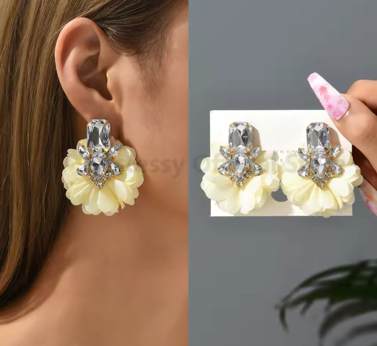 Aros con Cristal de Colores