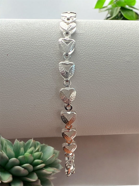 Pulsera Corazón Plata 925