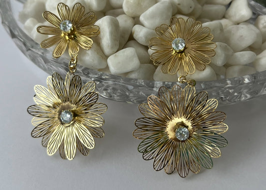 Aros Flor colgantes