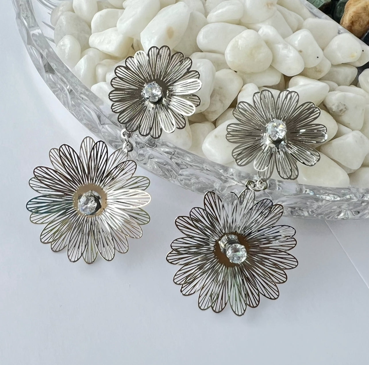 Aros Flor colgantes